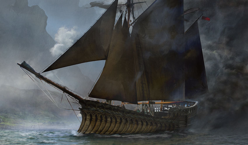 Caravela Sombria | Arte de: Jason Felix